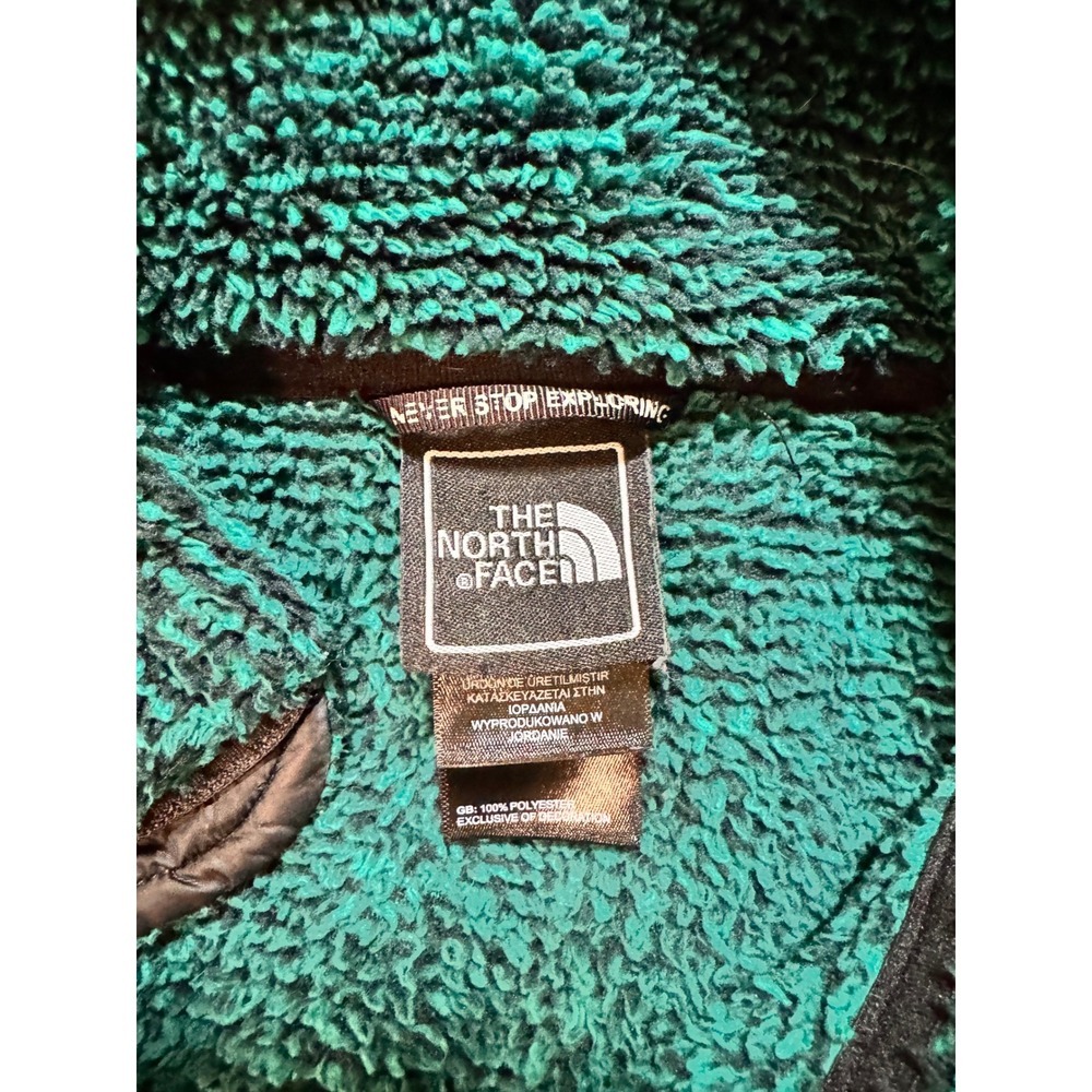 The North Face Osito Fleece Jacket Womens Large Emerald Green Full Zip Sherpa - Picture 5 of 9